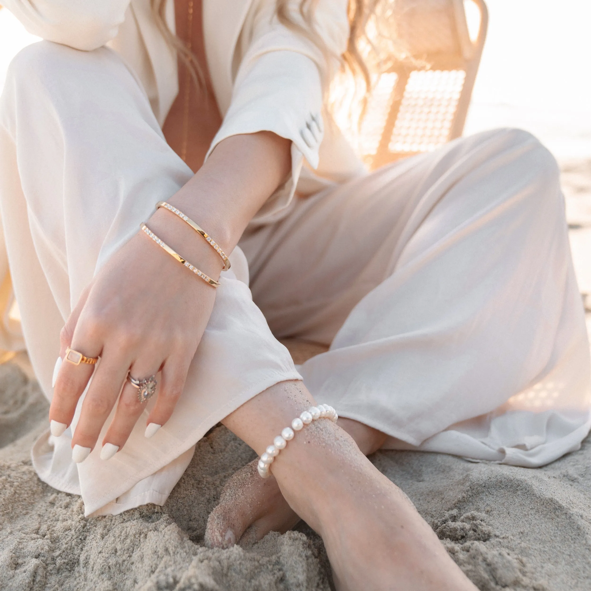The Monroe Pearl Anklet