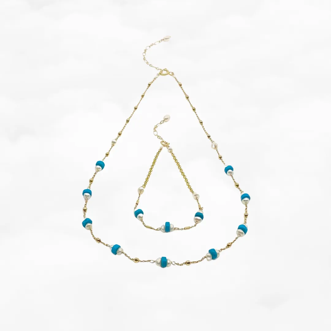 The Nine Turquoise Choker Necklace Set