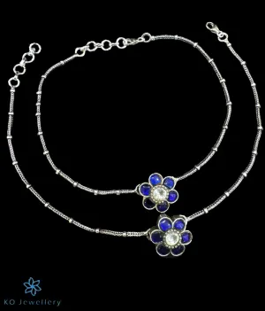 The Yavanika Silver Kundan Anklet