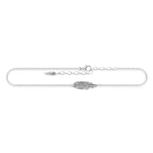 Thomas Sabo Silver Feather Anklet 22-27cm