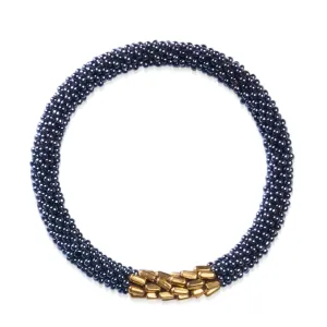 Titanium Goddess | Himalayan Glass Bead Bracelet