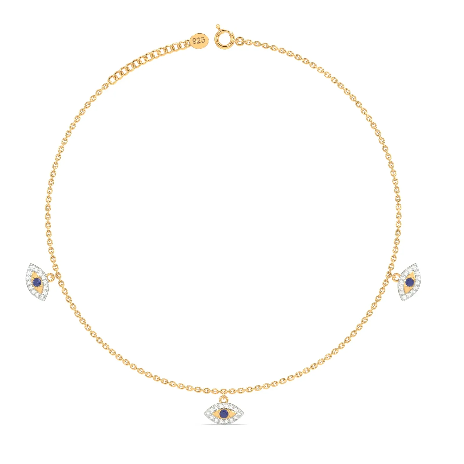 Triveni Nazar Payal in 92.5 Sterling Silver