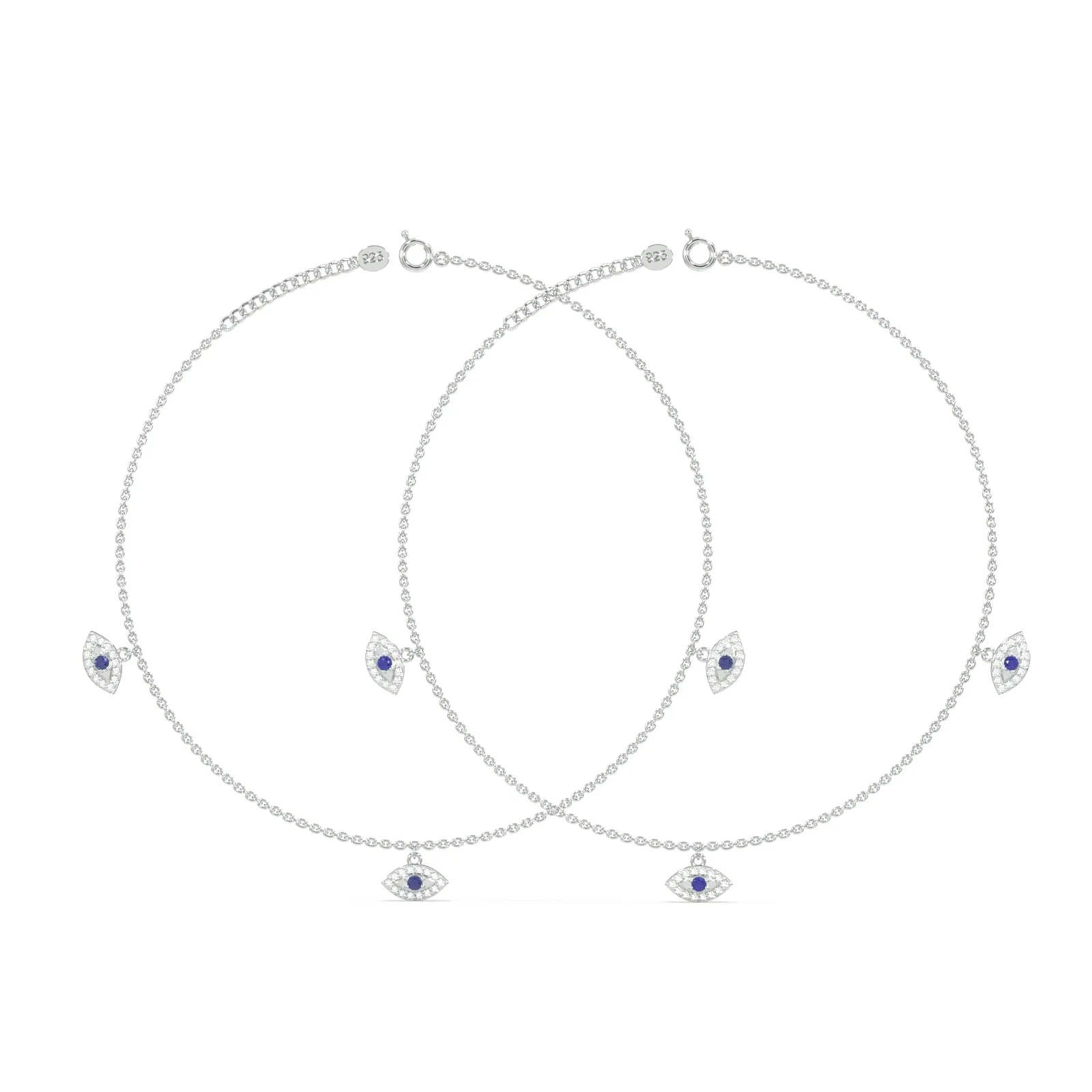 Triveni Nazar Payal in 92.5 Sterling Silver