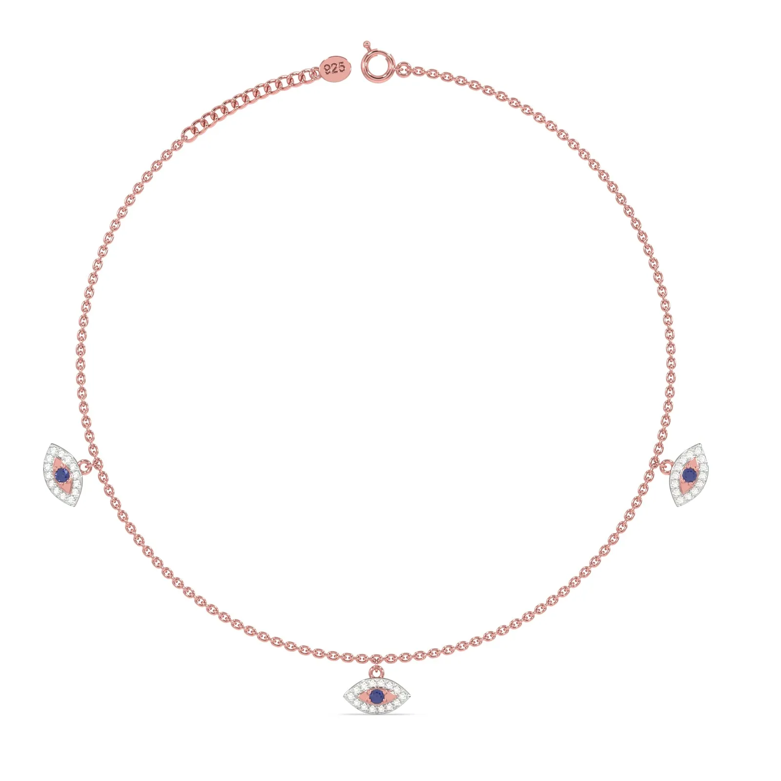 Triveni Nazar Payal in 92.5 Sterling Silver