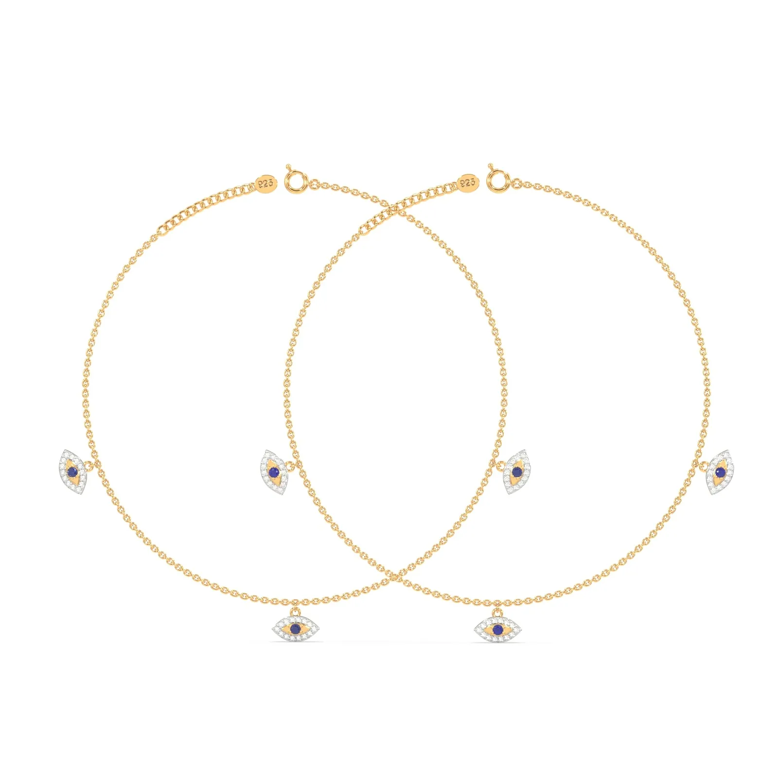 Triveni Nazar Payal in 92.5 Sterling Silver