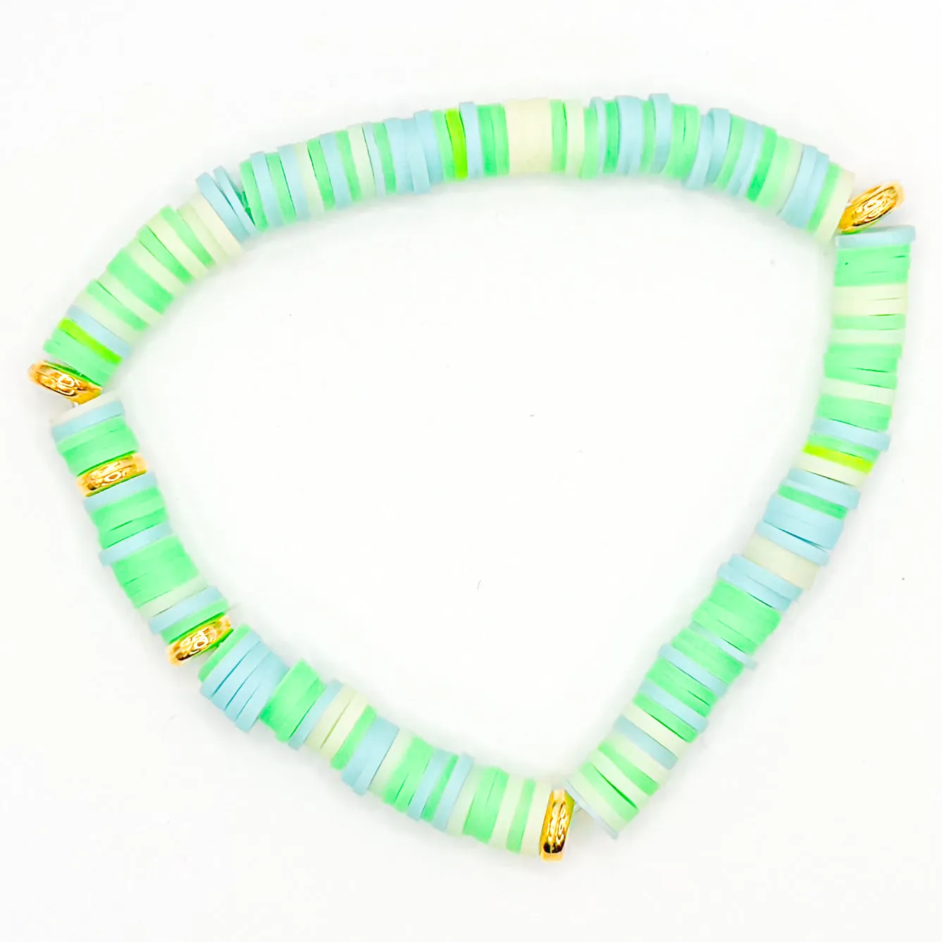 Tropical Beachy Vibes Clay Beaded Bracelets
