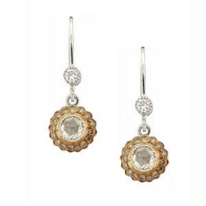 True Romance Champagne Diamond Drop Earrings