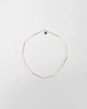 Tube Necklace Silver