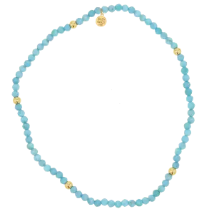 Turquoise Stretch Beaded Bracelet
