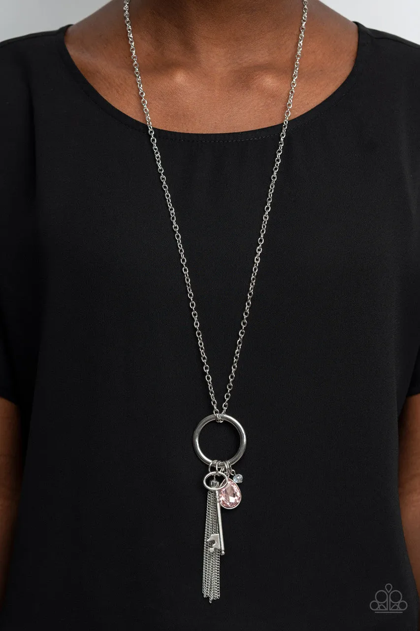 Unlock Your Sparkle Pink Paparazzi Necklace