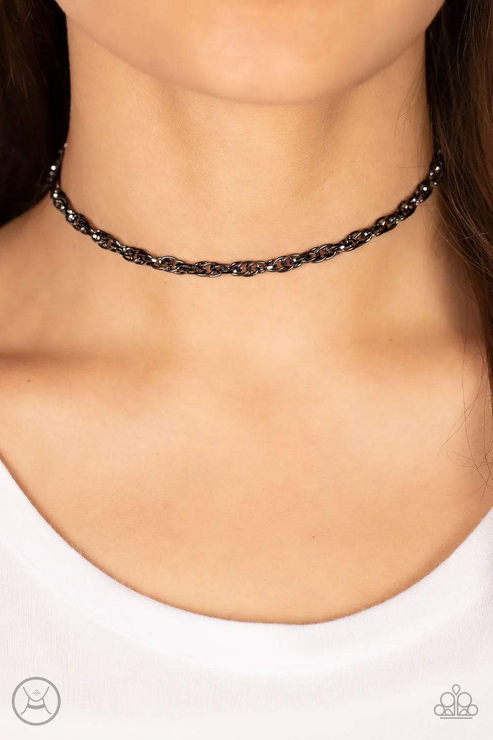 Urban Underdog - Black (Gunmetal Choker) Necklace