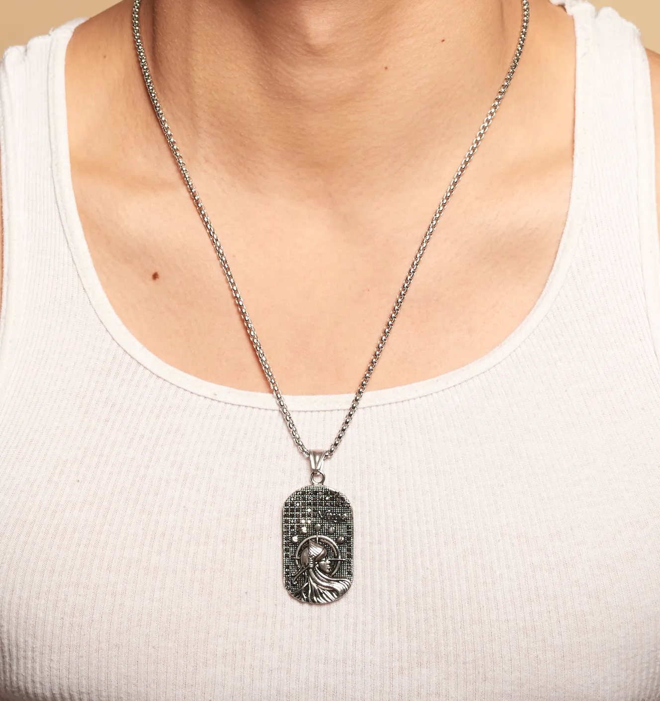 Virgo 3D Dog tag Necklaces