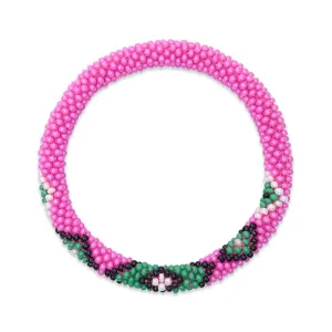 Watermelon Delight | Himalayan Glass Bead Bracelet