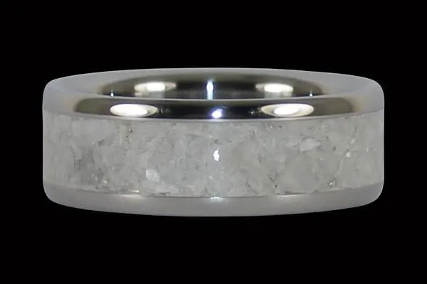White Pearl Hawaii Titanium Ring