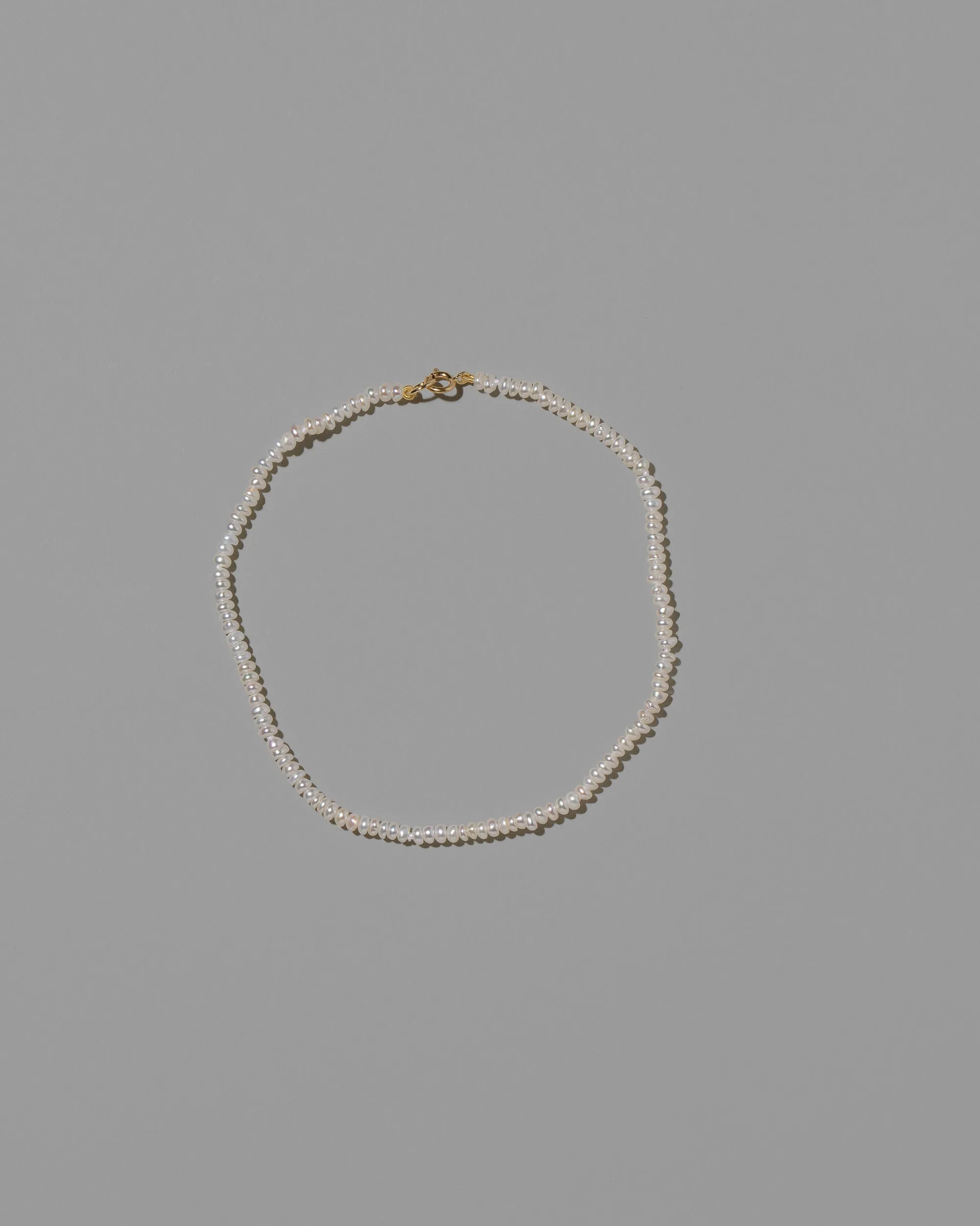 White Pebble Seed Pearl Anklet