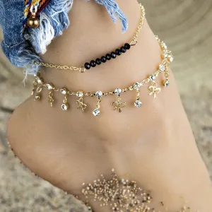 Women&#39;s Fashion Luxury Glamour Anklet Girl Girl Grunge Aesthetics Gold-plated  Cuff Anklet Jewelry Harajuku Accessories