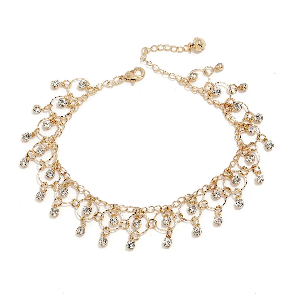Women&#39;s Fashion Luxury Glamour Anklet Girl Girl Grunge Aesthetics Gold-plated  Cuff Anklet Jewelry Harajuku Accessories