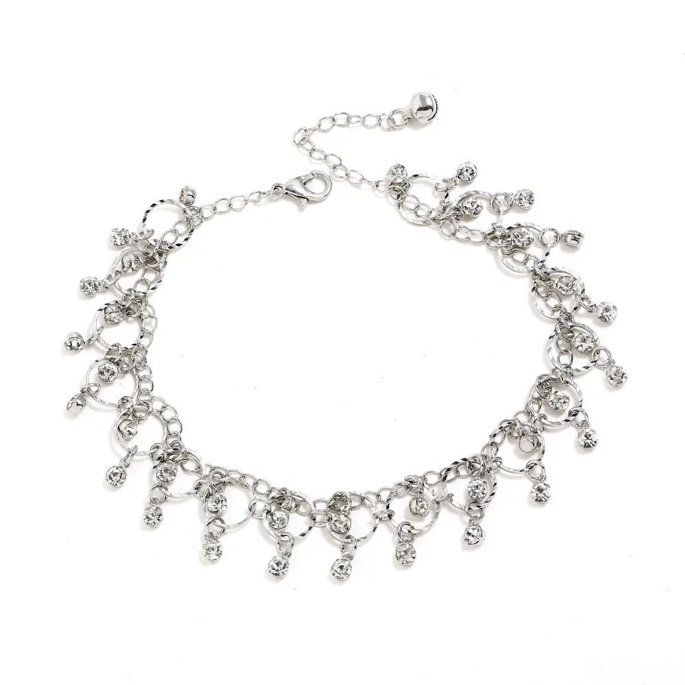 Women&#39;s Fashion Luxury Glamour Anklet Girl Girl Grunge Aesthetics Gold-plated  Cuff Anklet Jewelry Harajuku Accessories