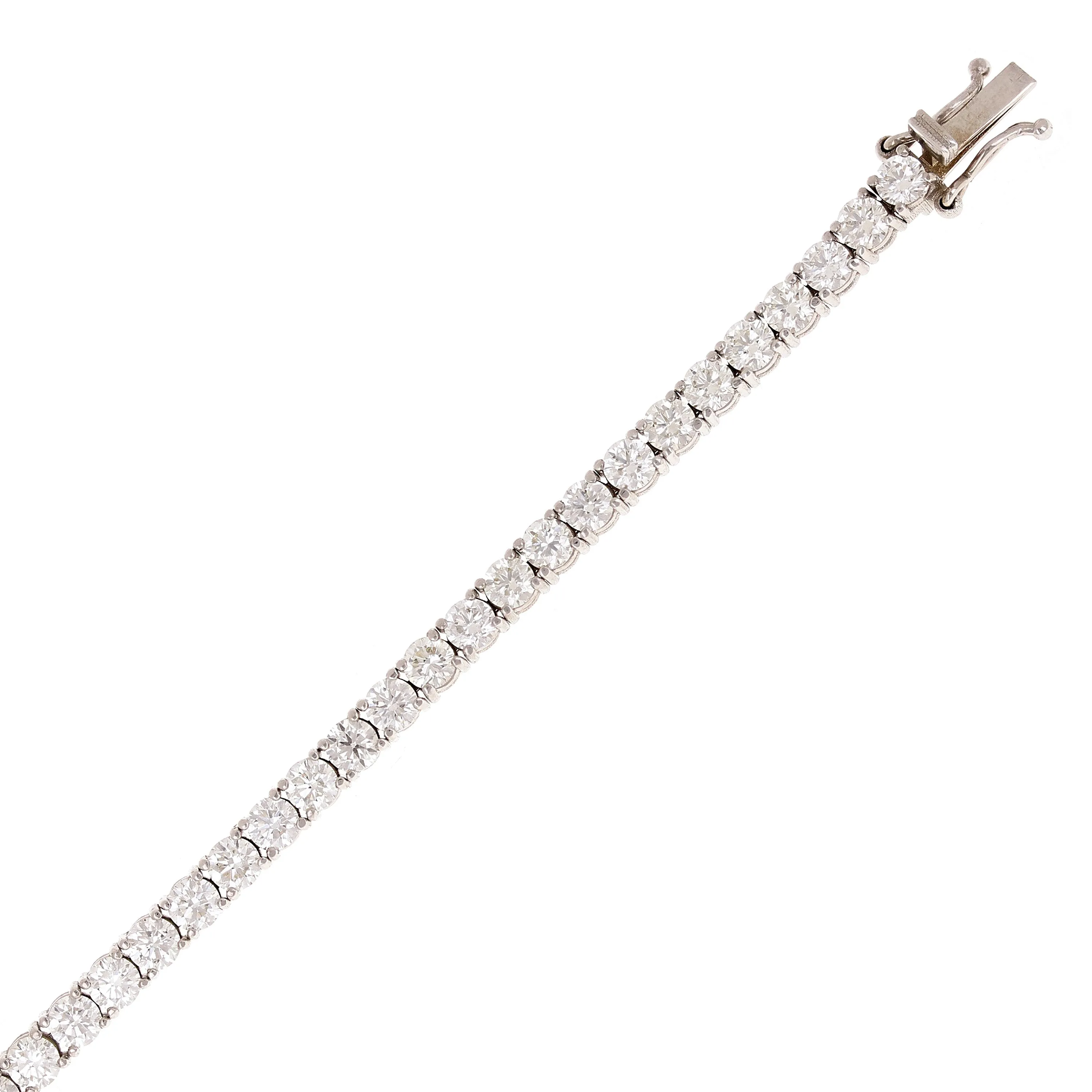 Women's 18k White Gold Diamond Tennis Bracelet