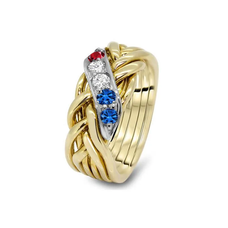 Womens Gold Diamond 6WRD-LD