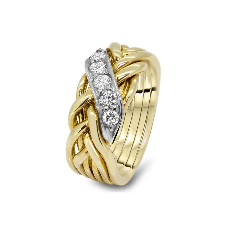 Womens Gold Diamond 6WRD-LD