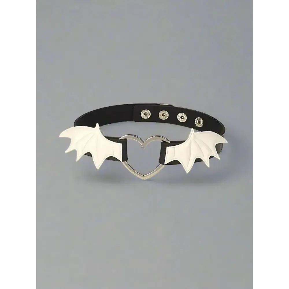 Y2K Punk Moon Choker Necklace in Metal for Unisex Party Style