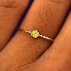Yellow Diamond Ring