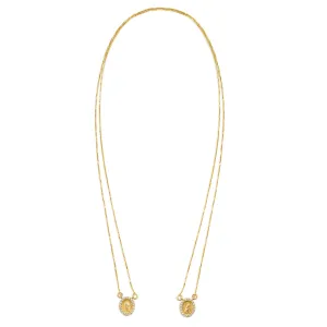 Yellow Gold Escapularia with Diamonds