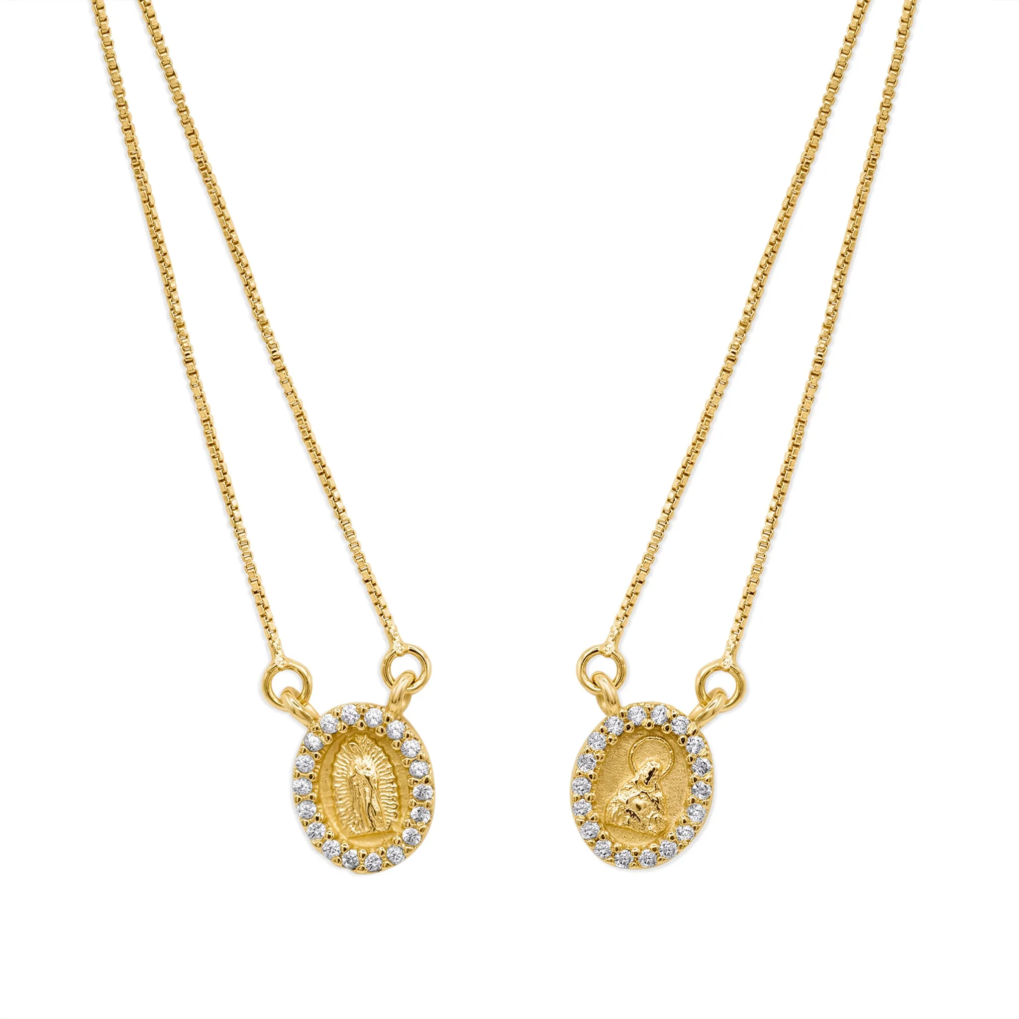 Yellow Gold Escapularia with Diamonds